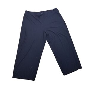 J Jill Wearever Collection full leg cropped black pants